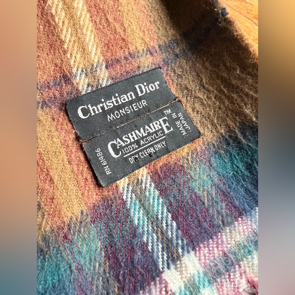 Christian Dior vintage plaid monsieur scarf - Picture 3 of 5